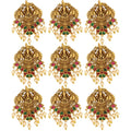 Lakshmi Temple Design Choti Pins Set